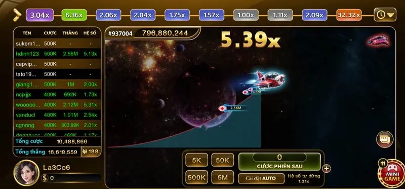 Aviator Hit Club có lượng người chơi tham gia đông đảo, tỷ lệ thắng tiền cao