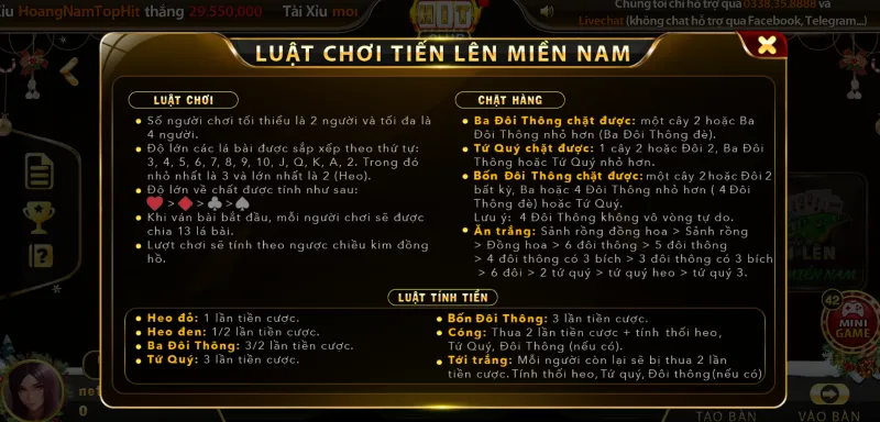 tiến lên miền nam hitclub