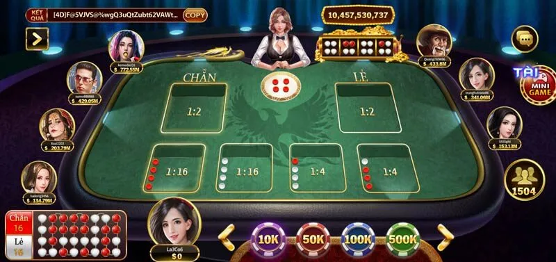 Giao diện chơi Xóc Đĩa online Hit Club cùng hệ thống
