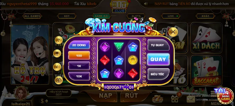 kim cương hit club