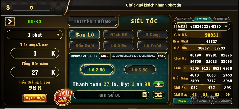 lô đề 1 ăn 900